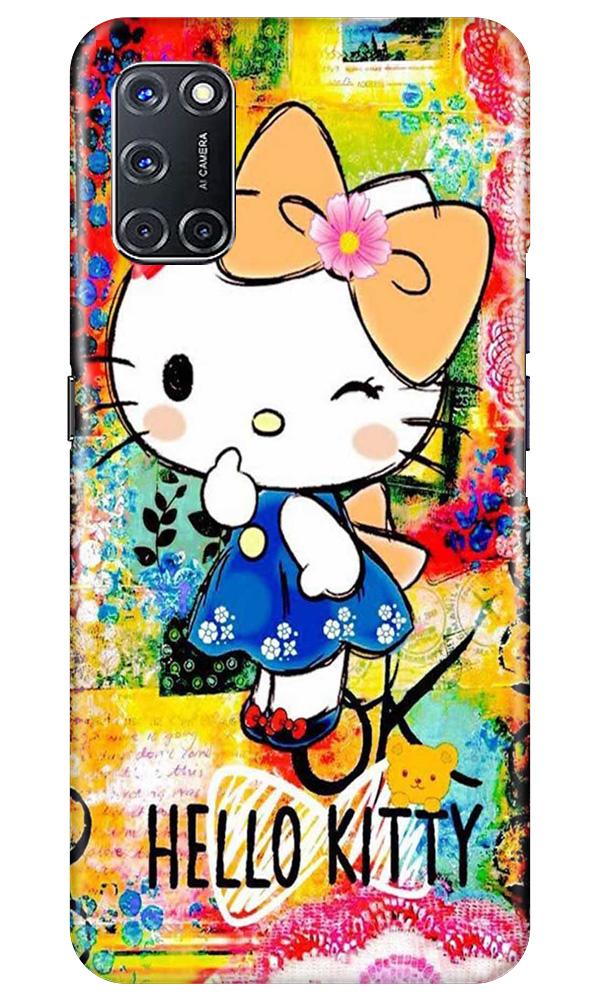 Hello Kitty Mobile Back Case for Oppo A52 (Design - 362)