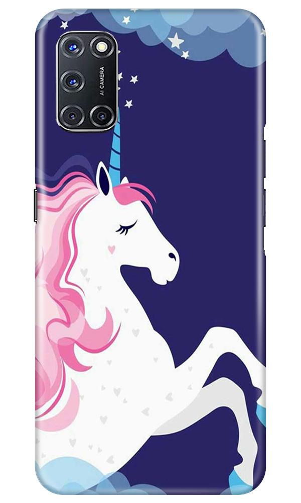 Unicorn Mobile Back Case for Oppo A52 (Design - 365)