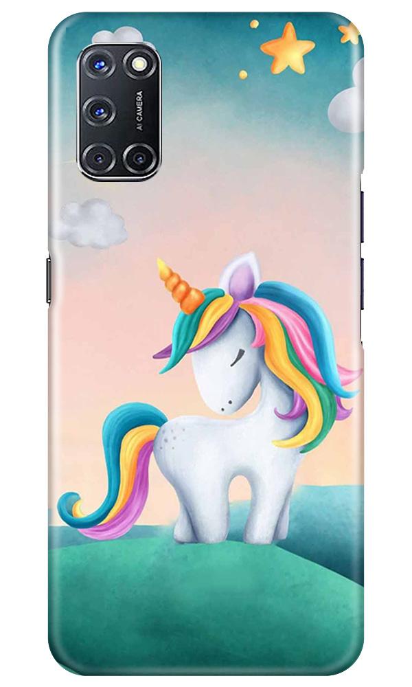 Unicorn Mobile Back Case for Oppo A52 (Design - 366)