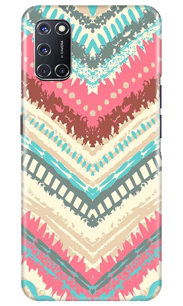 Pattern Mobile Back Case for Oppo A92 (Design - 368)