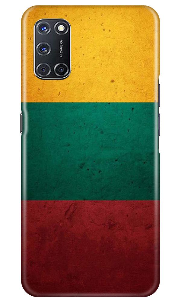 Color Pattern Mobile Back Case for Oppo A92 (Design - 374)