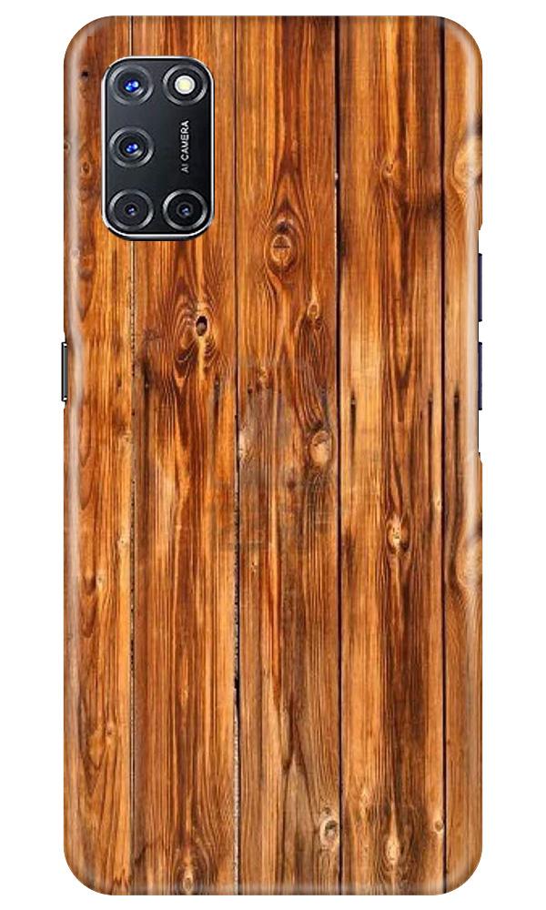 Wooden Texture Mobile Back Case for Oppo A92 (Design - 376)