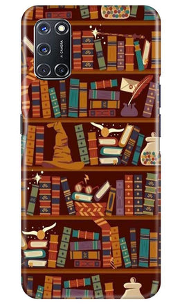 Book Shelf Mobile Back Case for Oppo A72 (Design - 390)