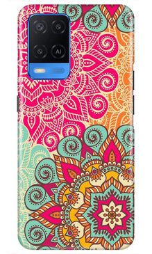 Rangoli art Mobile Back Case for Oppo A54 (Design - 6)