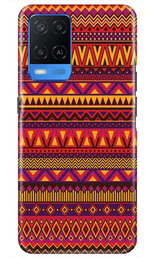 Zigzag line pattern2 Mobile Back Case for Oppo A54 (Design - 10)