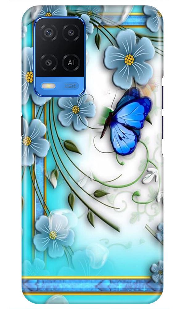 Blue Butterfly Case for Oppo A54