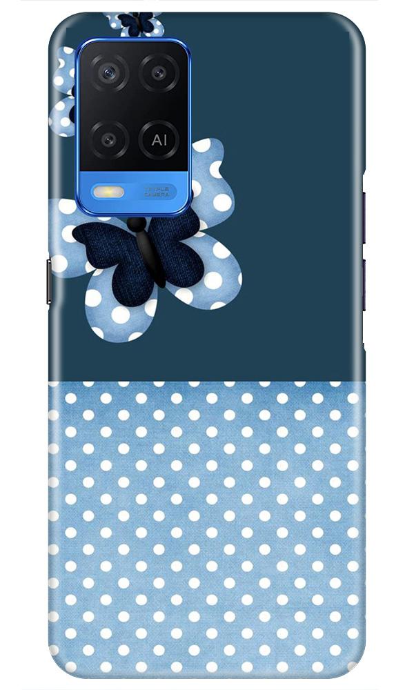 White dots Butterfly Case for Oppo A54