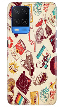 Vintage Mobile Back Case for Oppo A54 (Design - 35)