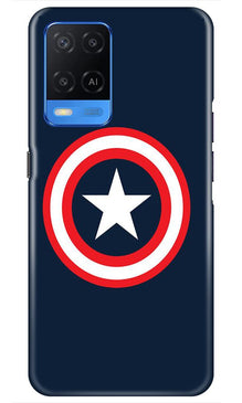 Captain America Mobile Back Case for Oppo A54 (Design - 42)