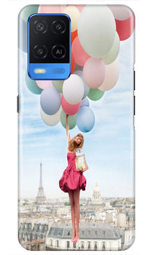 Girl with Baloon Mobile Back Case for Oppo A54 (Design - 84)