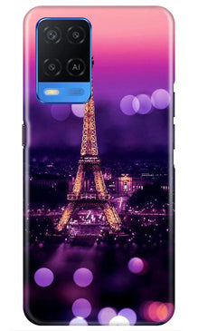 Eiffel Tower Mobile Back Case for Oppo A54 (Design - 86)