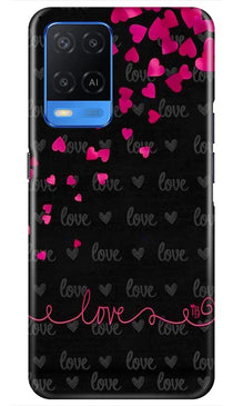 Love in Air Mobile Back Case for Oppo A54 (Design - 89)