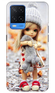 Cute Doll Mobile Back Case for Oppo A54 (Design - 93)