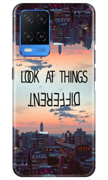 Look at things different Mobile Back Case for Oppo A54 (Design - 99)