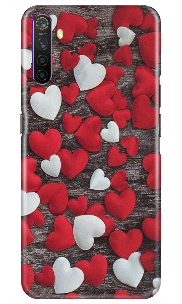 Red White Hearts Case for Oppo A54  (Design - 105)