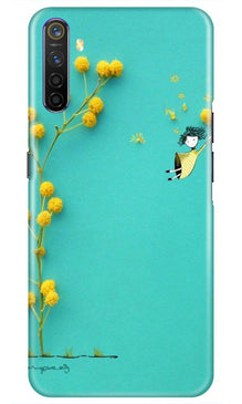 Flowers Girl Mobile Back Case for Oppo A54 (Design - 216)