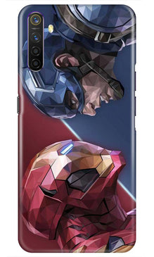 Ironman Captain America Mobile Back Case for Oppo A54 (Design - 245)