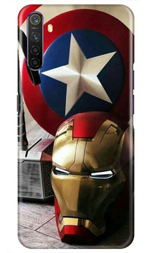 Ironman Captain America Mobile Back Case for Oppo A54 (Design - 254)