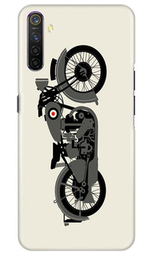 MotorCycle Mobile Back Case for Oppo A54 (Design - 259)