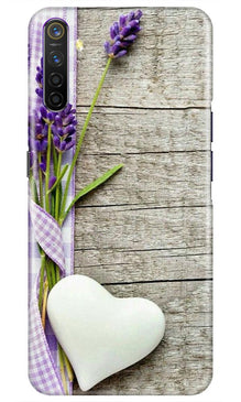White Heart Mobile Back Case for Oppo A54 (Design - 298)