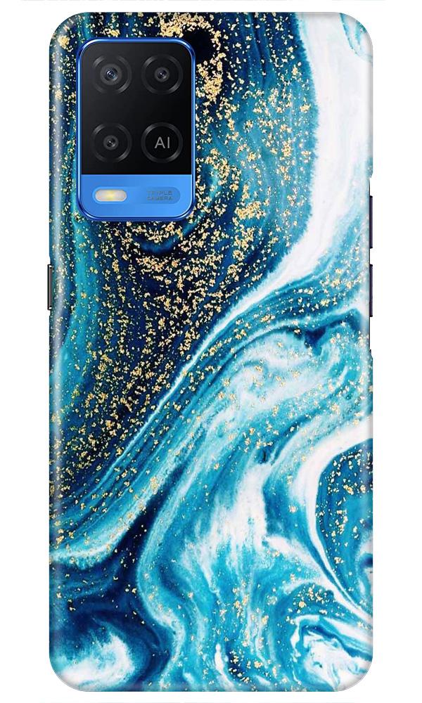 Marble Texture Mobile Back Case for Oppo A54 (Design - 308)
