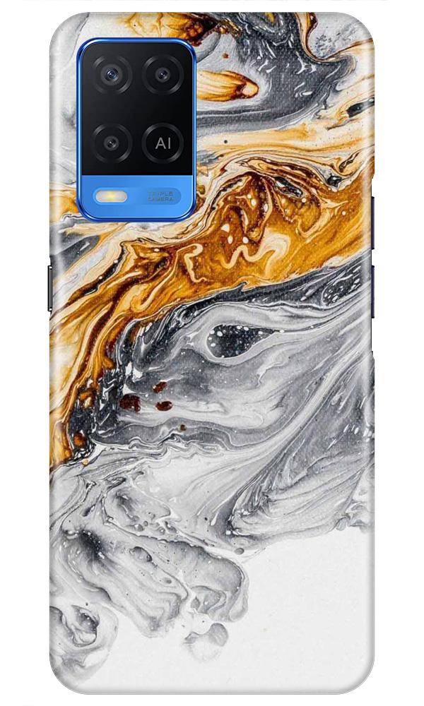 Marble Texture Mobile Back Case for Oppo A54 (Design - 310)