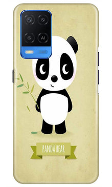 Panda Bear Mobile Back Case for Oppo A54 (Design - 317)