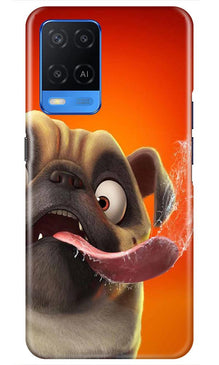 Dog Mobile Back Case for Oppo A54 (Design - 343)