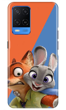 Cartoon Mobile Back Case for Oppo A54 (Design - 346)