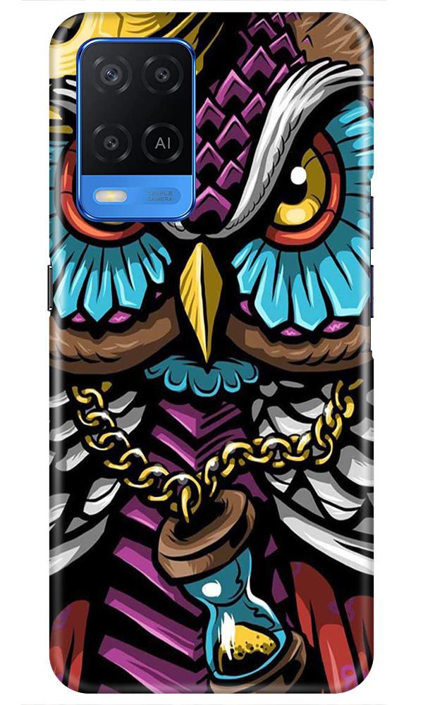 Owl Mobile Back Case for Oppo A54 (Design - 359)