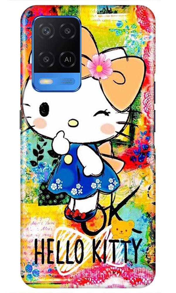 Hello Kitty Mobile Back Case for Oppo A54 (Design - 362)