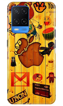 Wooden Texture Mobile Back Case for Oppo A54 (Design - 367)