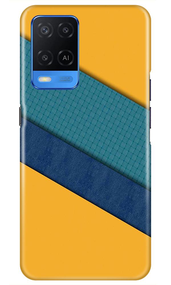 Diagonal Pattern Mobile Back Case for Oppo A54 (Design - 370)