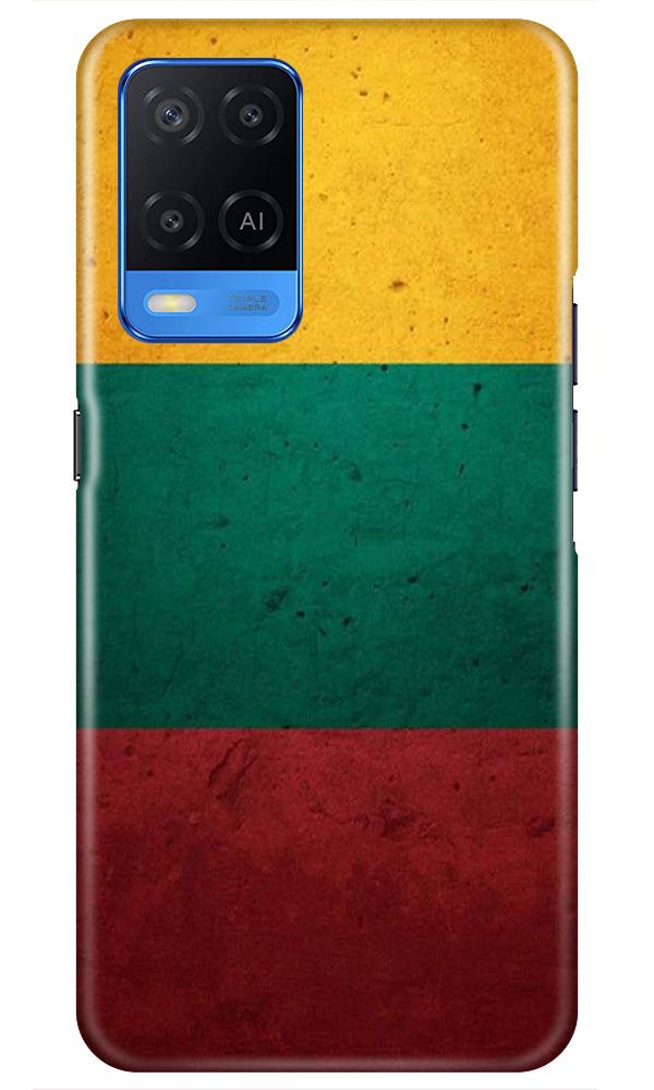 Color Pattern Mobile Back Case for Oppo A54 (Design - 374)