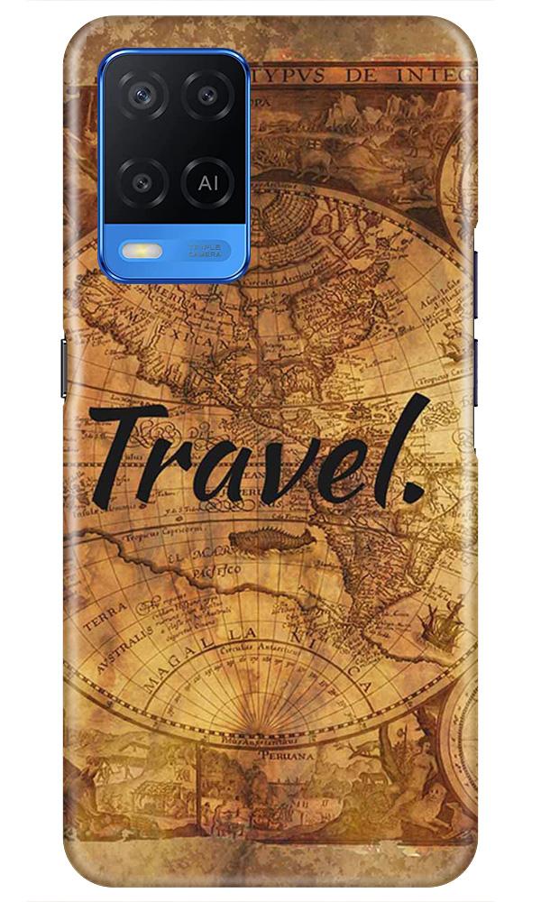 Travel Mobile Back Case for Oppo A54 (Design - 375)