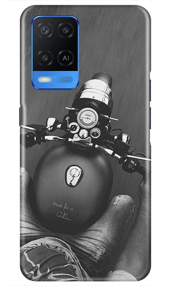 Royal Enfield Mobile Back Case for Oppo A54 (Design - 382)
