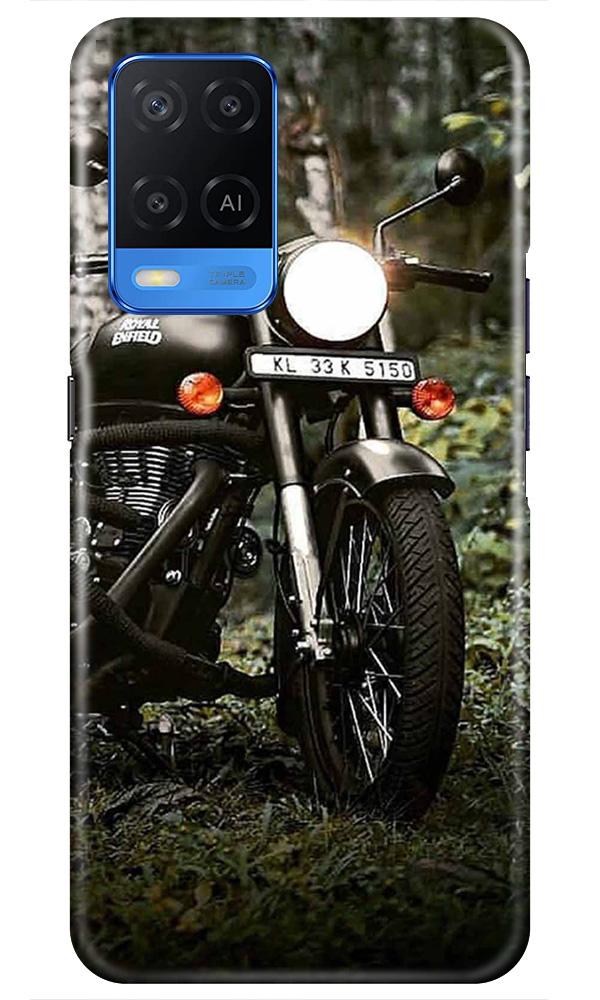 Royal Enfield Mobile Back Case for Oppo A54 (Design - 384)