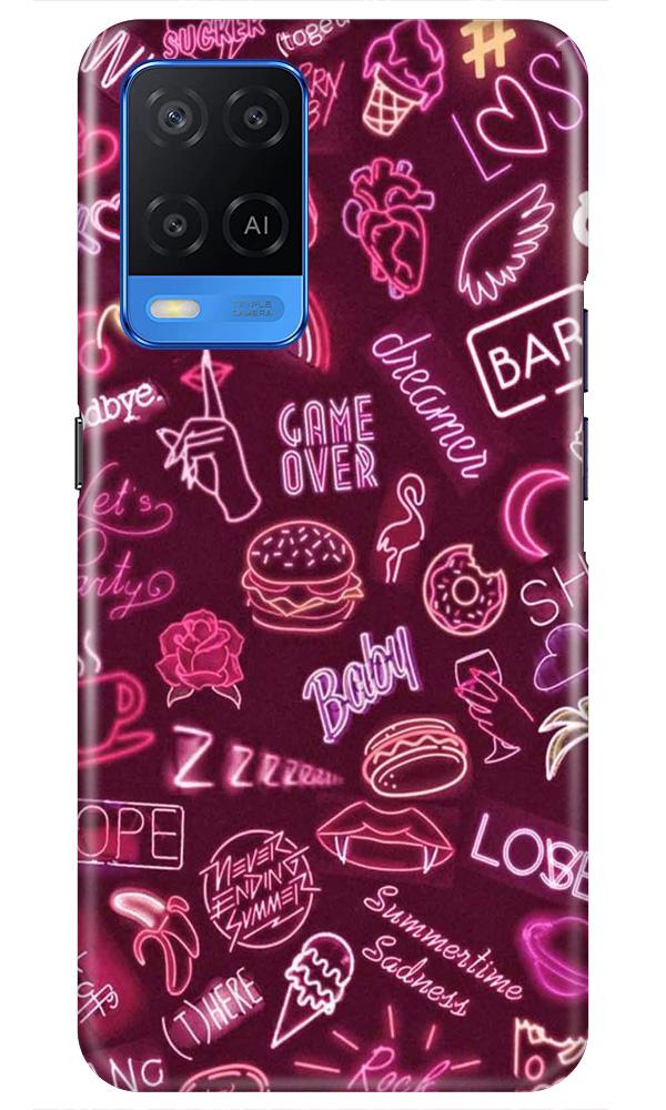 Party Theme Mobile Back Case for Oppo A54 (Design - 392)