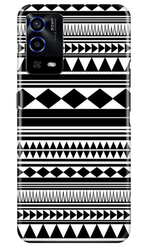 Black white Pattern Case for Oppo A55