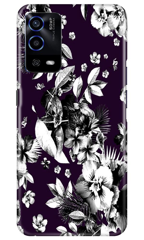 white flowers Case for Oppo A55