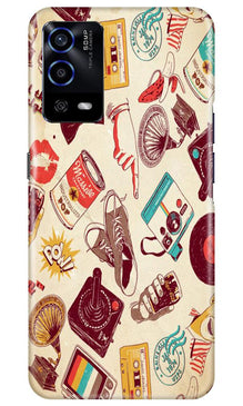 Vintage Mobile Back Case for Oppo A55 (Design - 35)