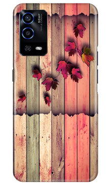 Wooden look2 Mobile Back Case for Oppo A55 (Design - 56)