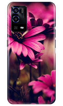 Purple Daisy Mobile Back Case for Oppo A55 (Design - 65)