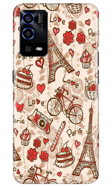 Love Paris Mobile Back Case for Oppo A55  (Design - 103)