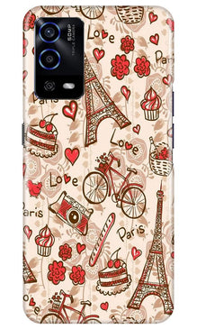 Love Paris Mobile Back Case for Oppo A55  (Design - 103)
