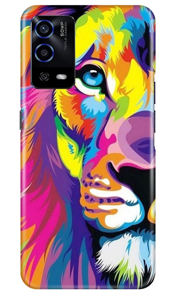 Colorful Lion Case for Oppo A55  (Design - 110)
