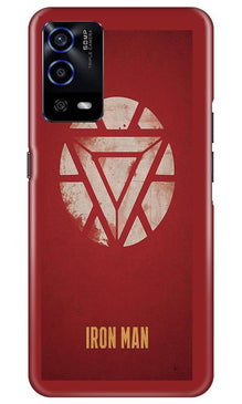 Iron Man Superhero Mobile Back Case for Oppo A55  (Design - 115)