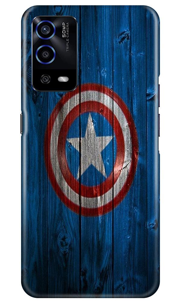 Captain America Superhero Case for Oppo A55  (Design - 118)
