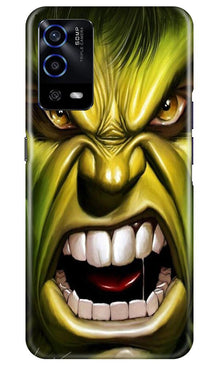 Hulk Superhero Mobile Back Case for Oppo A55  (Design - 121)