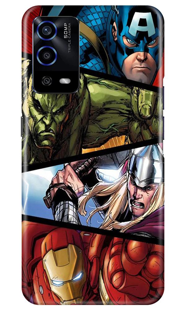 Avengers Superhero Case for Oppo A55(Design - 124)
